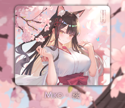 树莓外设——MIKO二次元细面中性偏滑鼠标垫