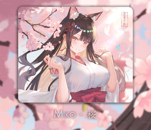 树莓外设——MIKO二次元细面中性偏滑鼠标垫