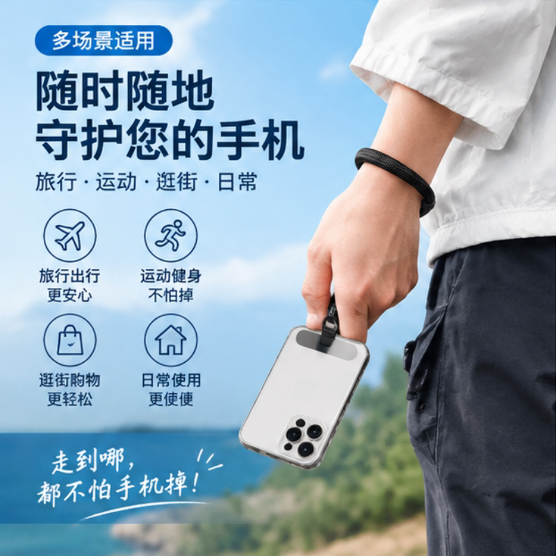 手机挂绳连接片结实耐用金属