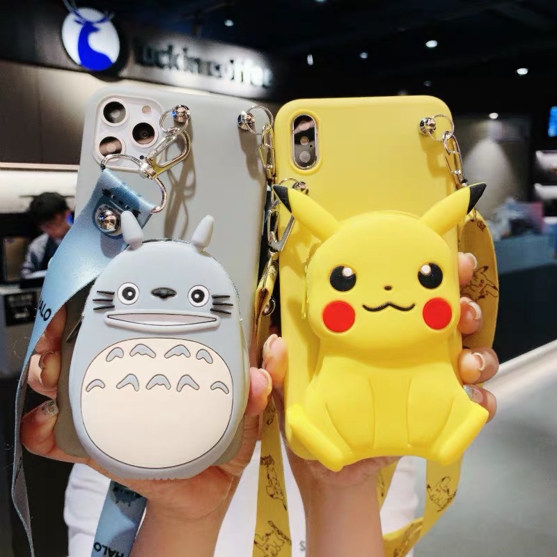 适用华为nova9手机壳斜跨零钱包nova9pro保护套nova8背ova7皮卡丘nova