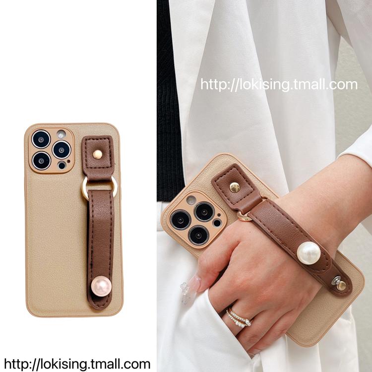 网红珍珠腕带适用iphone14pro手机壳15pro保护套14promax高质感13promax/XR个性苹果11/12pro小众13女款xsmax