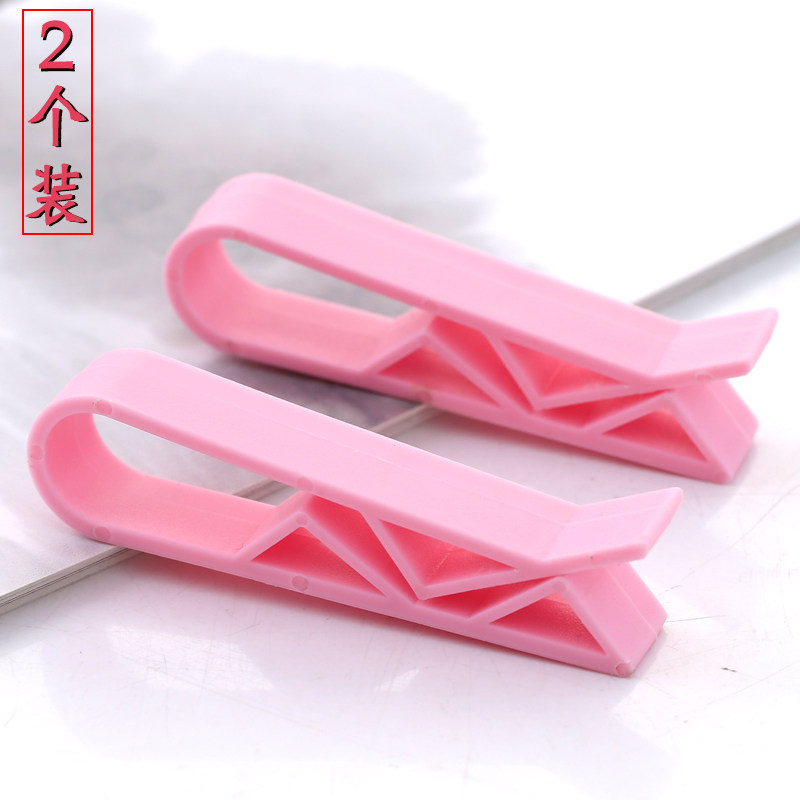 少女粉色垃圾桶夹子垃圾筒袋固定器卡扣塑料袋卡子萌系桶边夹