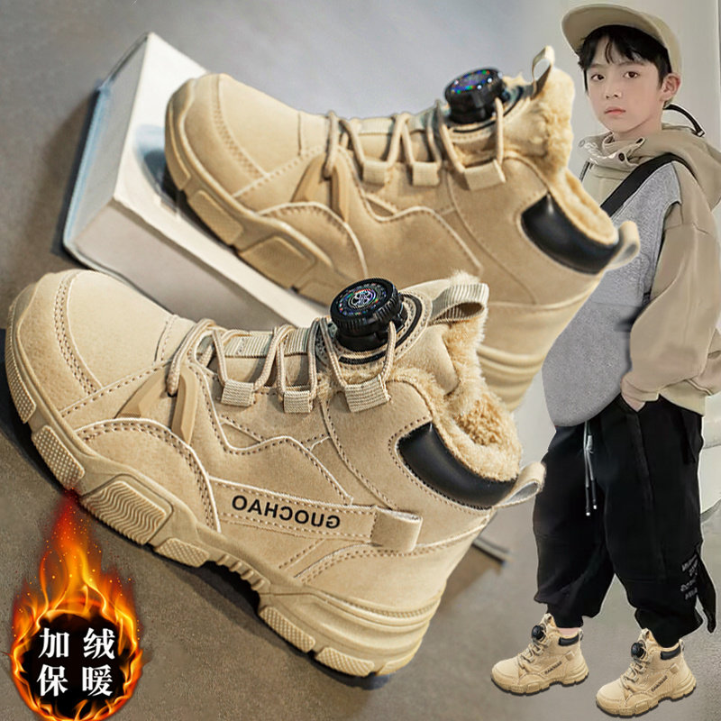 卡西龙儿童雪地靴男冬季2025新款