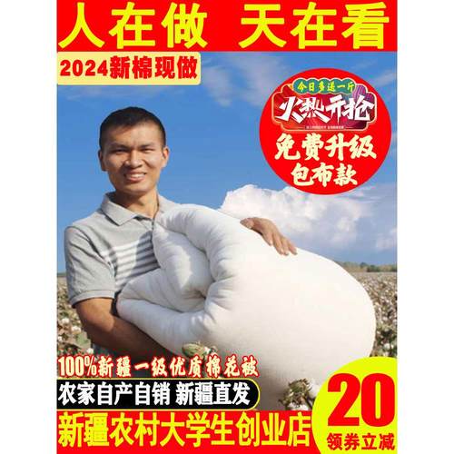 新疆棉被一级纯棉花棉花被全棉被芯棉絮床垫被褥子冬季被子秋冬被