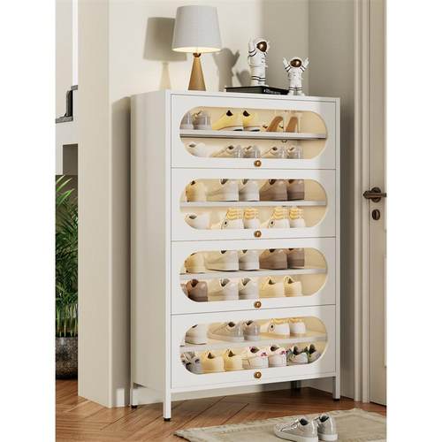 钢制鞋柜家用门口新款2025爆款防尘鞋架玄关大容量收纳上翻门鞋柜