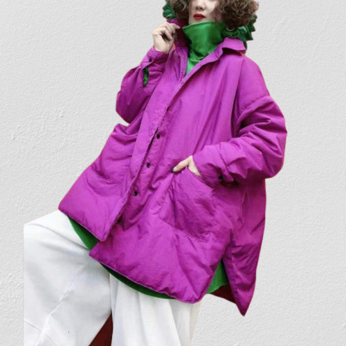 2025冬季新款时尚休闲宽松夹棉外套女欧洲站洋气复古简约纯色棉衣,女装/女士精品,棉衣/棉服,淘宝优惠券,粉丝福利购,淘宝优惠卷