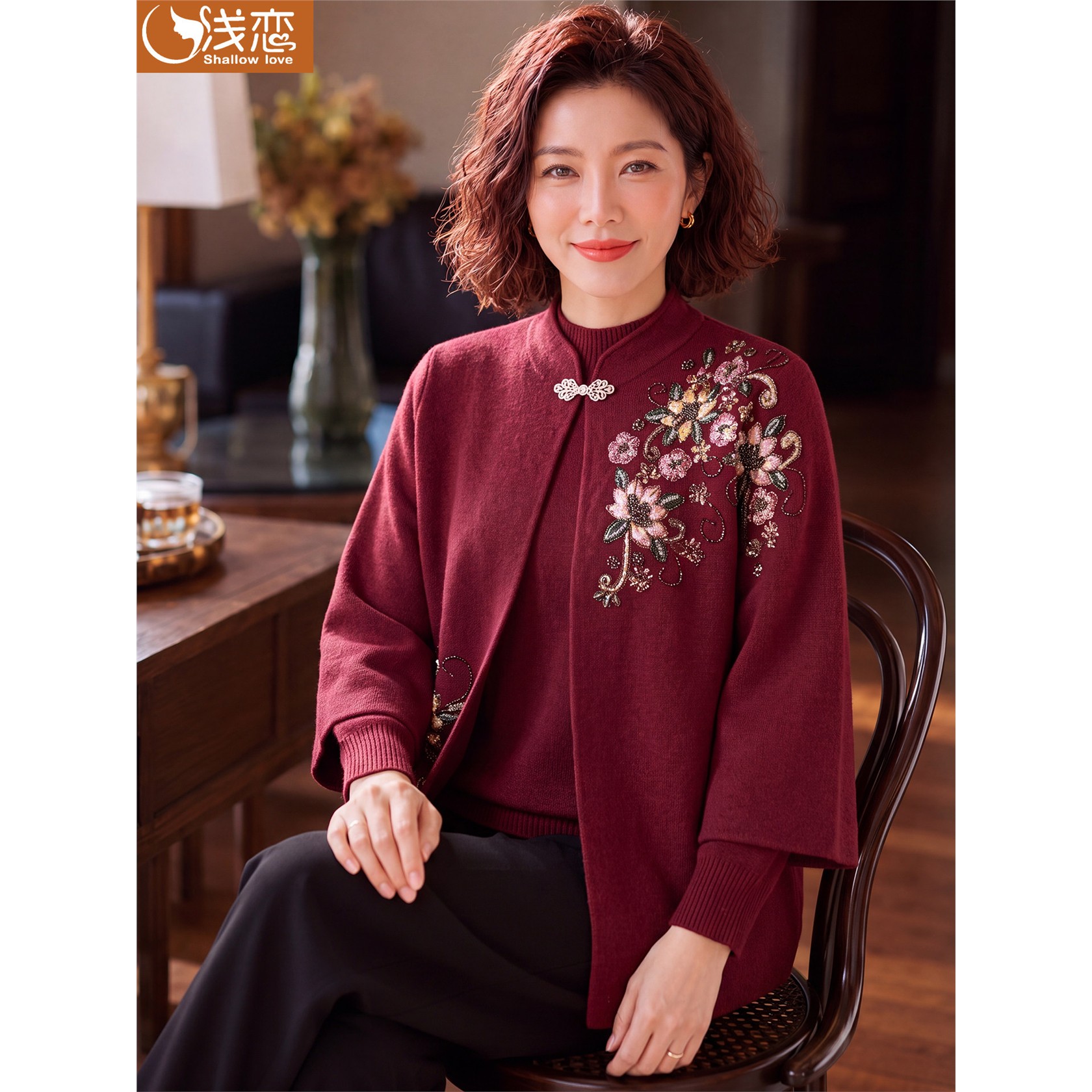 妈妈洋气结婚礼服中年女