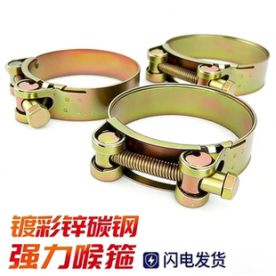 不锈钢强力型喉箍镀锌加厚欧式管箍重型管夹抱箍卡箍紧箍水管油管