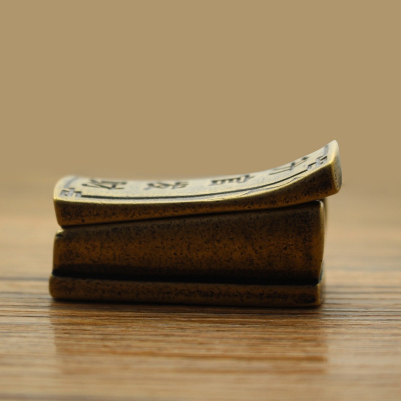 创意新品升官发财箱包饰品配件挂件吊坠黄铜复古做旧古玩把件