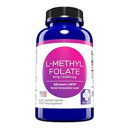 MD Life L-Methylfolate 5mg- Professional-Grade Active Me