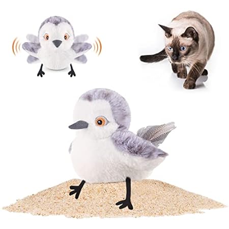 Potaroma Cat Toys Flapping Bird (No Flying)， Lifelike San