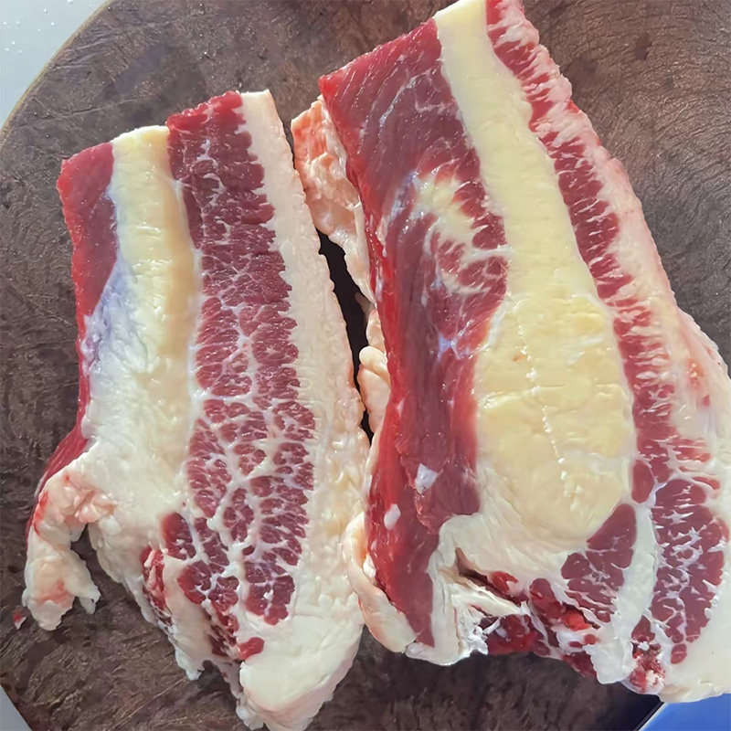 牛胸口肉新鲜黄膘牛胸口贵州黄牛肉现杀牛四两牛油生牛肉2斤包邮