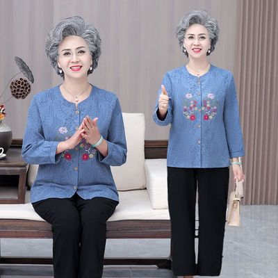 老年人女装妈妈夏装2025