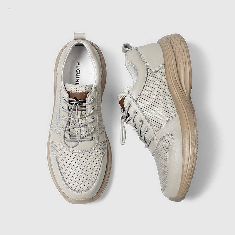 富贵鸟男鞋2026夏季新款高档镂空打孔休闲男鞋防滑耐磨潮男运动鞋