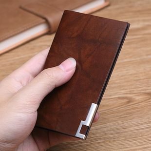 男钱包驾驶证银行卡套信用卡夹 复古卡包轻薄小卡包男仿真皮竖款