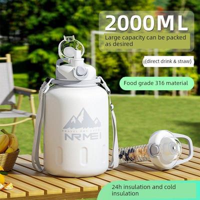 16L不锈钢保温杯大容量冷杯男子2024新吨桶吨大肚运动水壶
