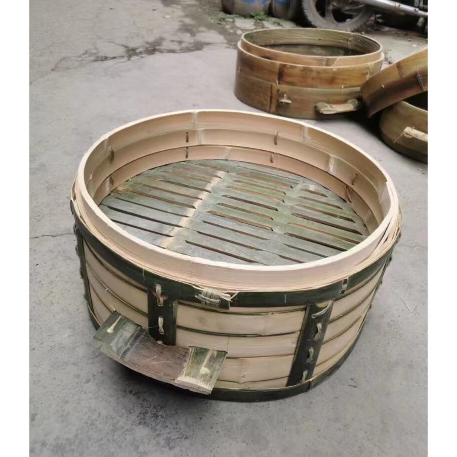 纯手工商用楠竹大蒸笼竹编无胶水加深加高竹笼屉竹蒸笼酒店坝坝宴
