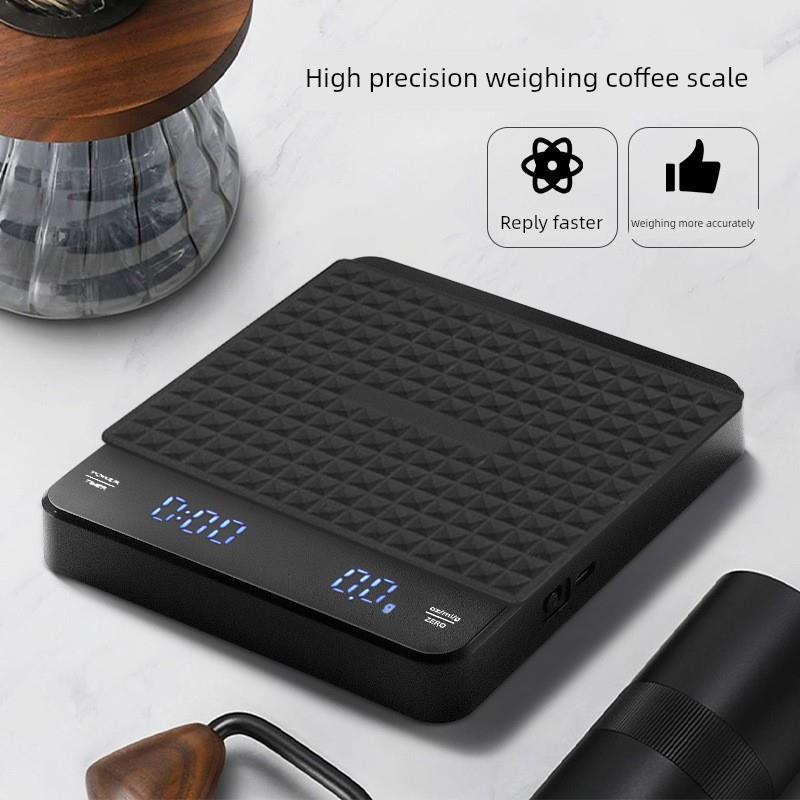 象山计时咖啡数字秤c型可充电手冲咖啡秤Led屏幕浓缩咖啡秤厨房之