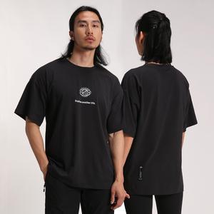 换季清仓-coolmax情侣短袖男大码棉速干面料t恤中袖女宽松款快干