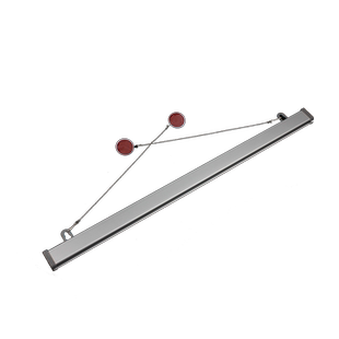 60cm海报杆开启式铝合金吊旗杆商场挂画轴80CM悬挂式吊杆pop广告吊旗夹橱窗挂轴超市卷轴夹长度定制