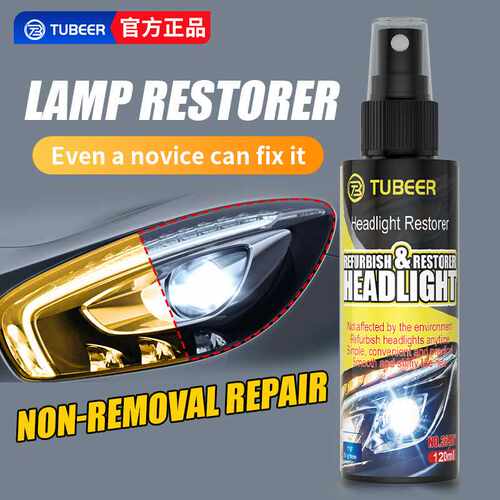 TUBEER 汽车大灯喷雾翻新镀膜喷剂大灯修复液修复工具套装车灯划