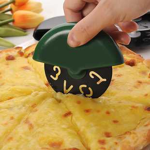 家用不锈钢披萨刀 pizza滚刀切披萨圆切刀烘焙工具煎饼切面滚轮刀
