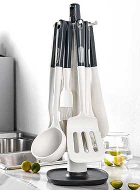 亚马逊ABS硅胶厨具12件套装 不粘锅烹饪勺铲厨房工具kitchen set