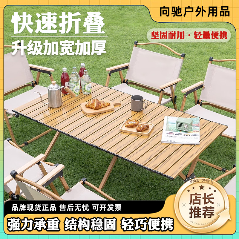 户外折叠桌椅套装便携式轻量化露营野餐装备全套桌椅家用装备全套