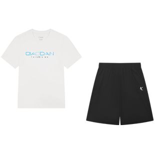 乔丹童装儿童短袖套装男女童运动两件套2026夏季新款凉感速干吸汗