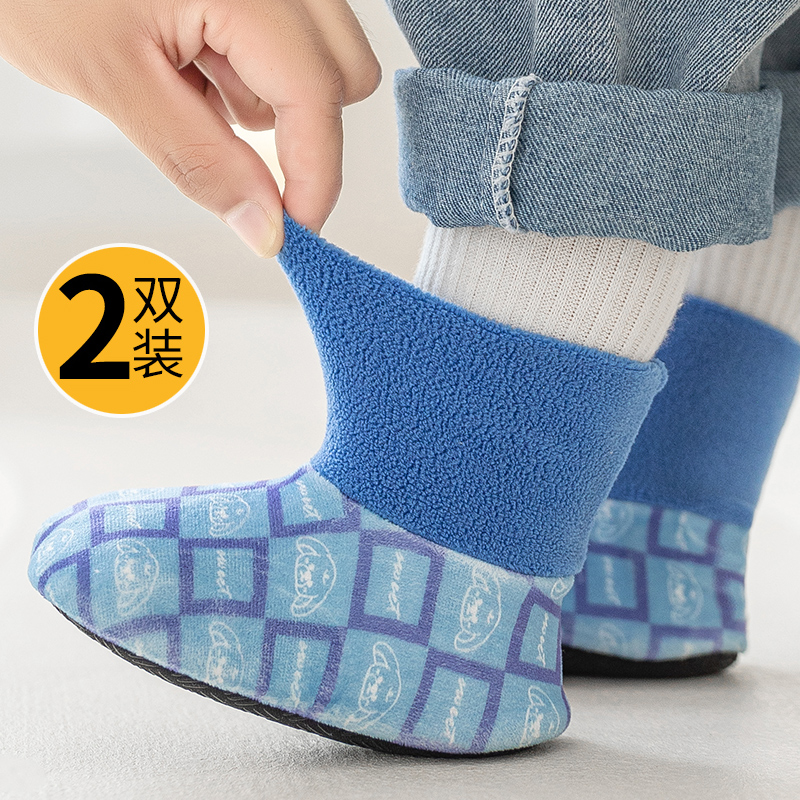 织零卡通地板袜秋冬高筒鞋袜