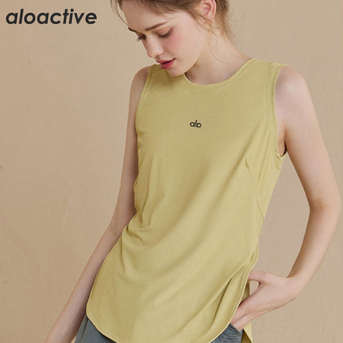 ALOACTIVE开叉运动背心瑜伽罩衫
