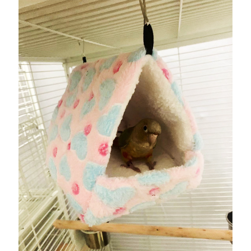 鹦鹉睡觉窝过冬鸟窝取暖加厚保温吊床繁殖屋悬挂加绒玄凤文鸟