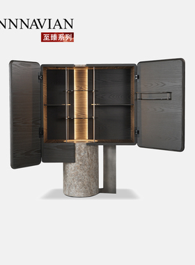 【至臻系列】芬纳维亚 Titano提塔诺 现代轻奢酒柜陈列 高端别墅