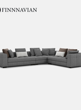 芬纳维亚传承 现代别墅大平层转角沙发Berwick布雷泽双人组合轻奢