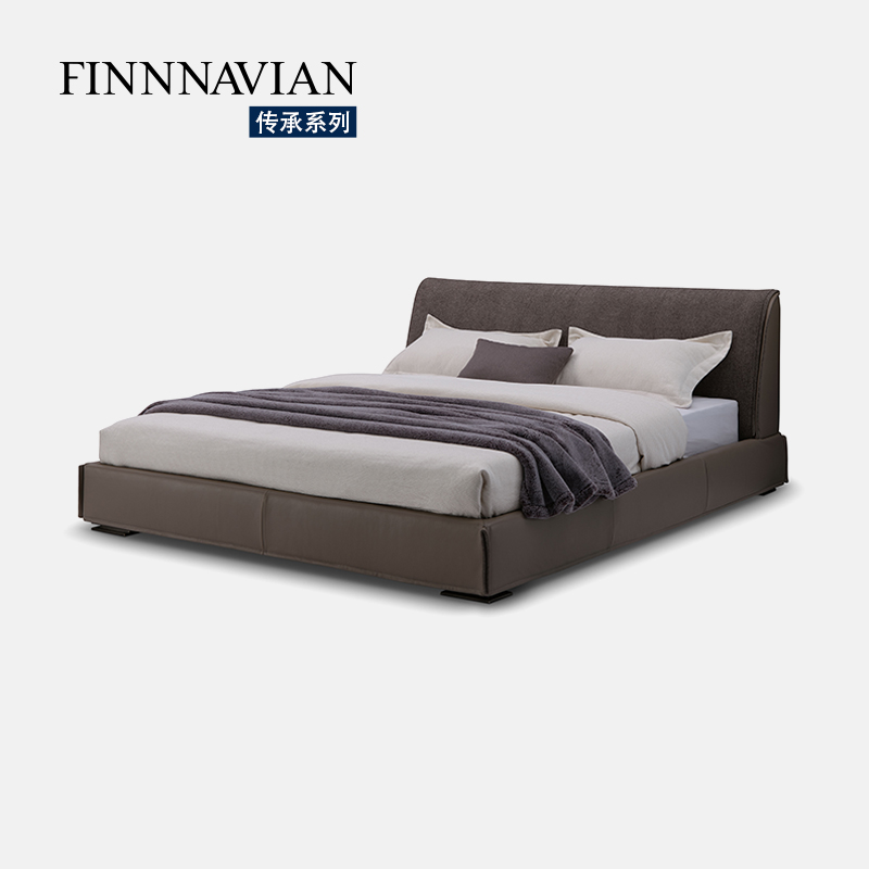 【十年质保】现代简约主卧真皮床