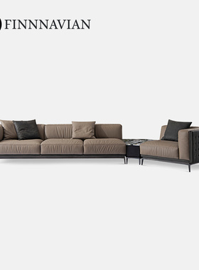 【至臻系列】芬纳维亚 Vector维克多轻奢大平层转角沙发 大户意式