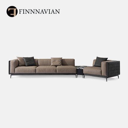 【至臻系列】芬纳维亚 Vector维克多轻奢大平层转角沙发 大户意式