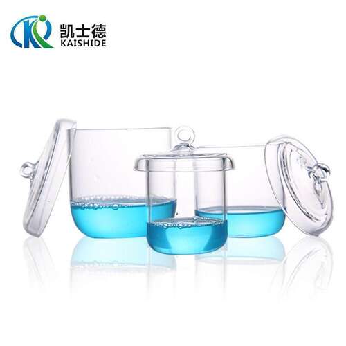 石英坩埚 5 10 20 30 50 100 150ml 透明耐高温带盖子 实验仪器