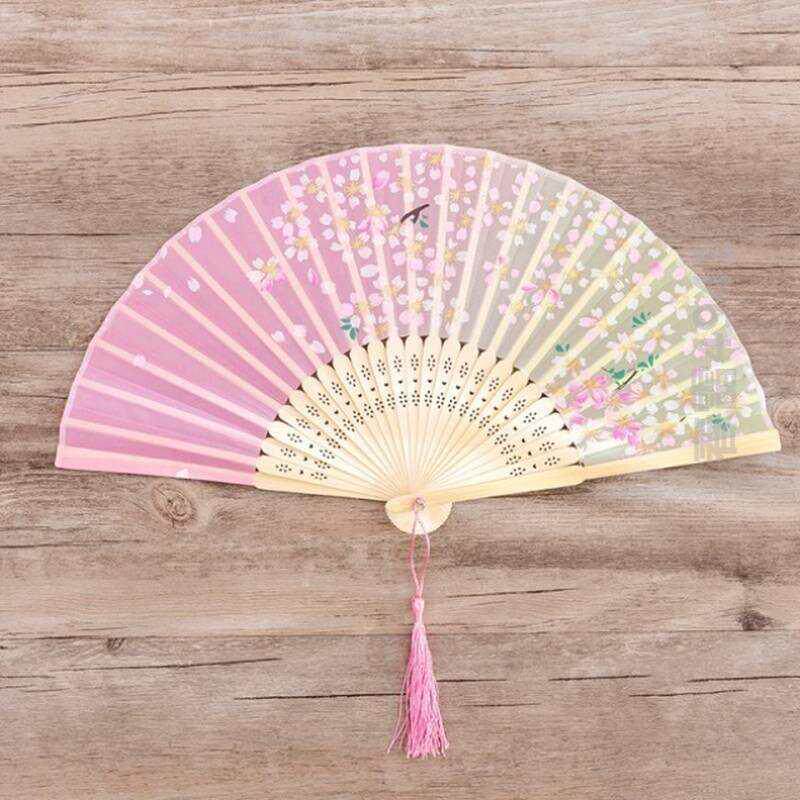 古代扇子女折叠学生搭配汉服的女生和服复古文艺折扇子和风手摇