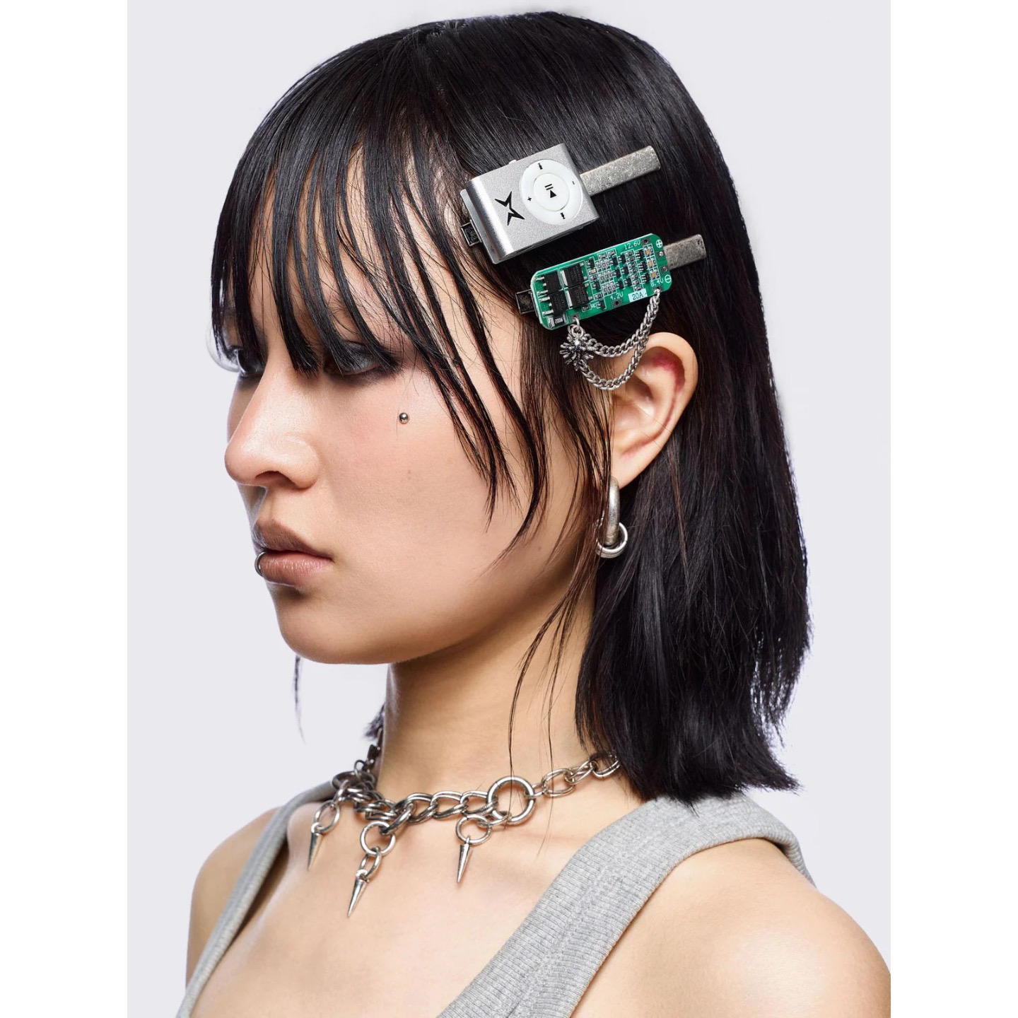 Minga可爱复古y2k按扣发夹套装