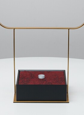 新中式复古手提首饰收纳盒摆件