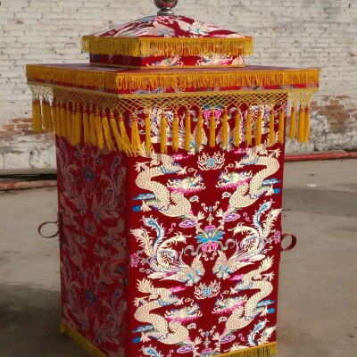 白喜事花轿轿子殡葬丧事用品抬骨灰盒棺材送灵铁艺折叠定做木头轿