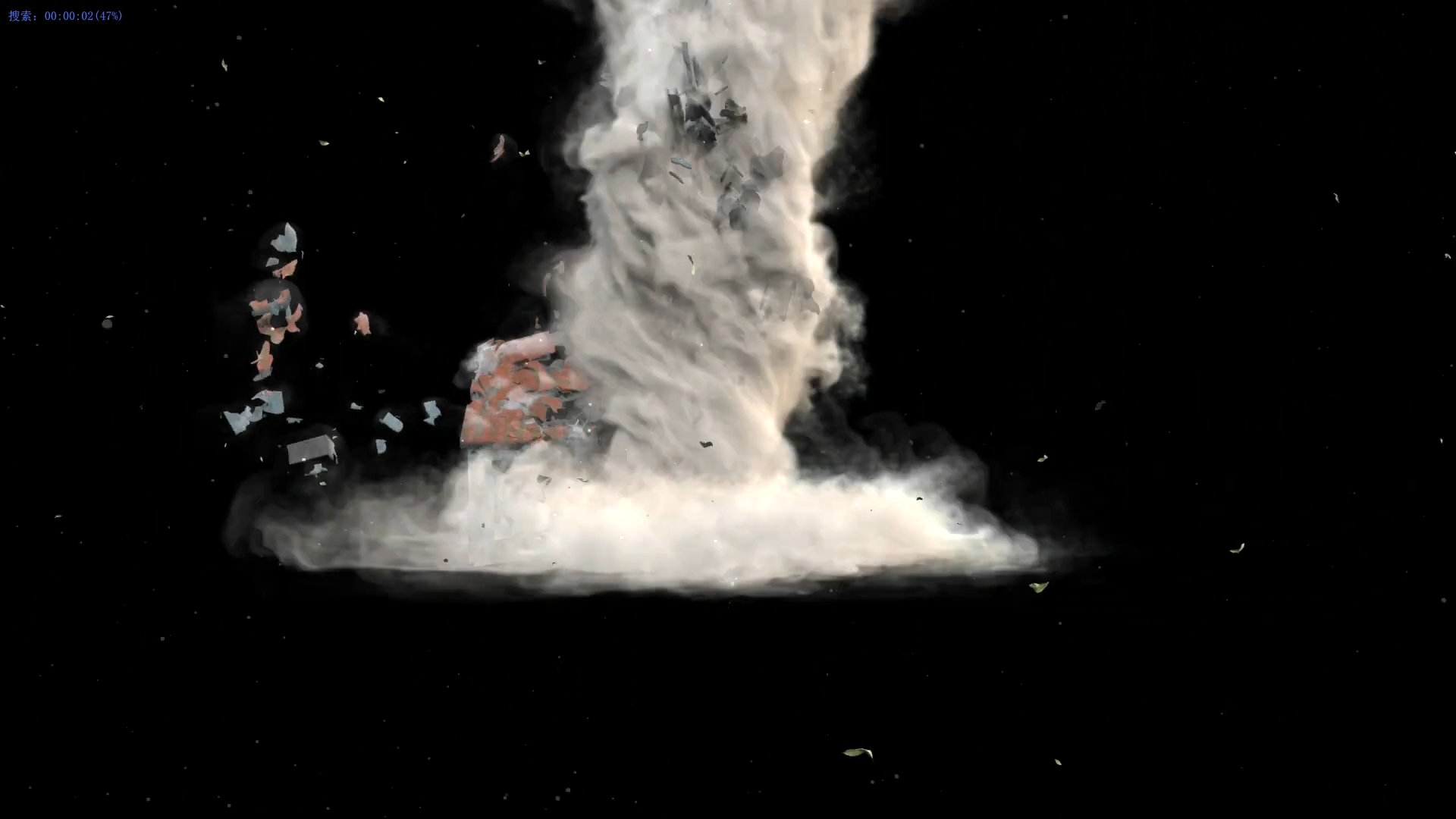 Houdini20龙卷风破坏房屋解算渲染工程文件 自动发货