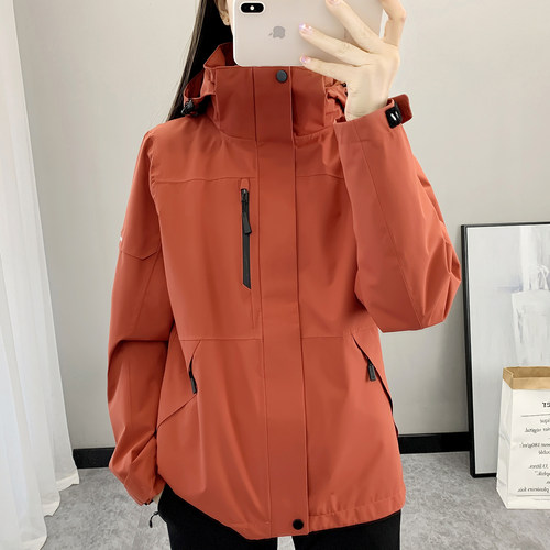 冲锋衣豹迹防风防水秋冬季