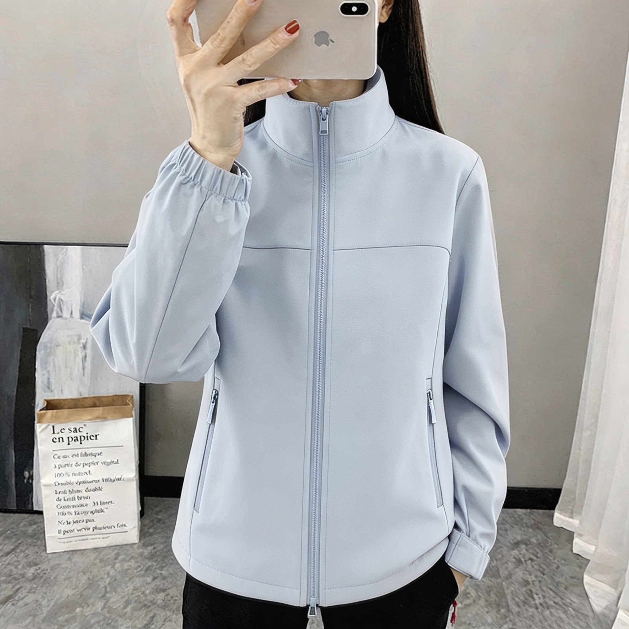 春秋女冲锋衣套装防水透气防风