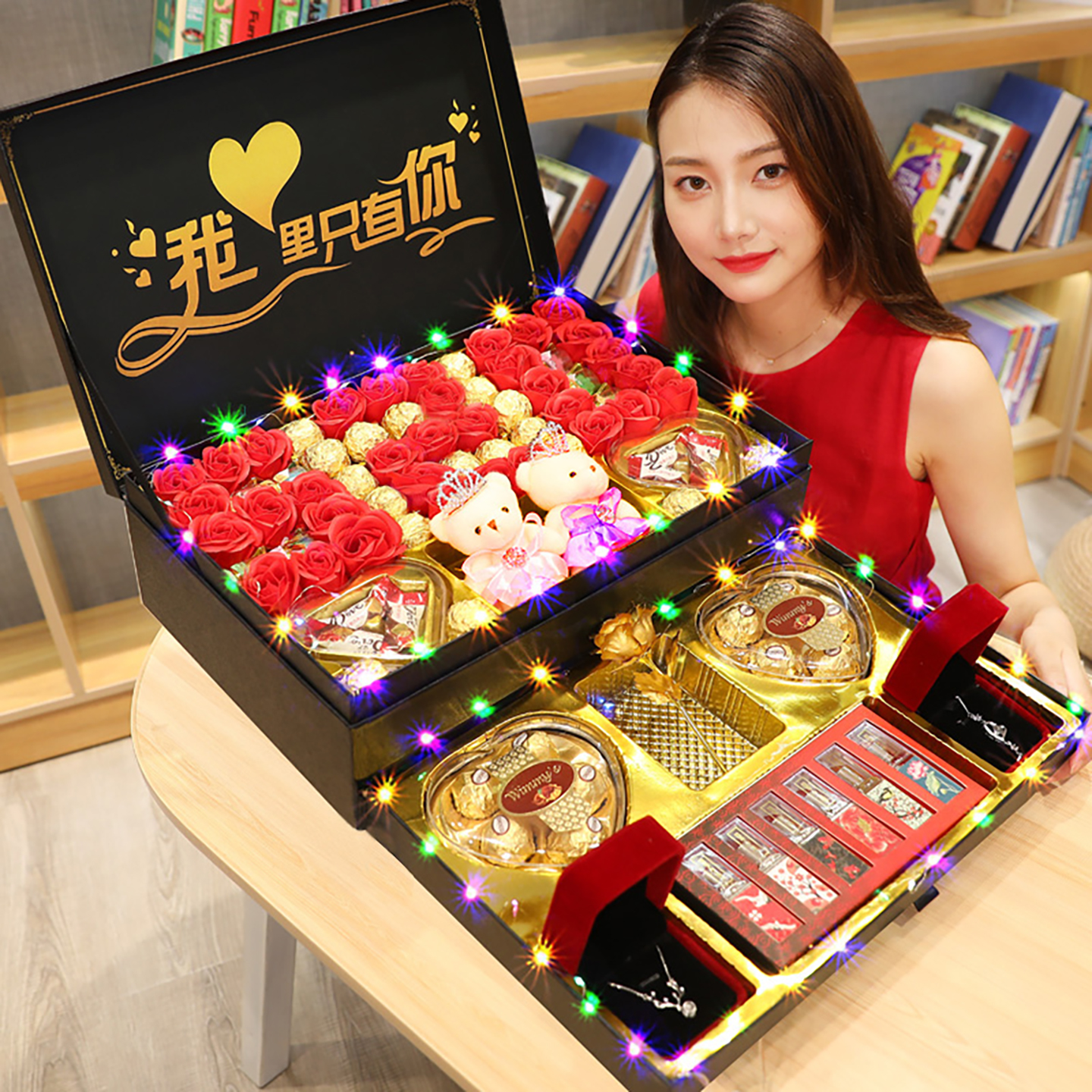 德芙巧克力中秋节礼物送女朋友老婆异地恋女生表白生日仪式感浪漫