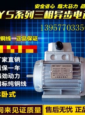 铜线国标德东三相异步电动机YS8022/380V/1.1KW/转速/2800r/min