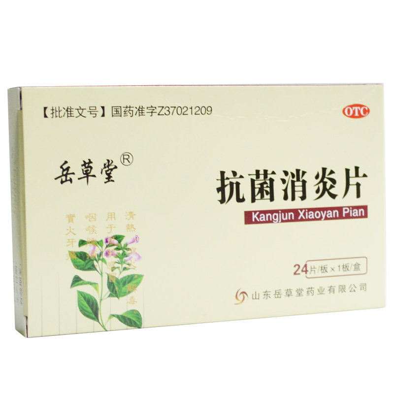 【岳草堂】抗菌消炎片0.5g*24片/盒