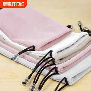 跨境绒布束口袋子小抽拉绳丽丝绒布袋首饰包装抽绳收纳袋印制LOGO