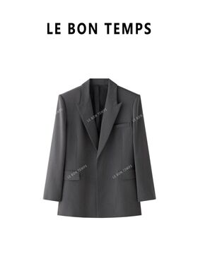 LBT单排扣灰色格雷系高级气质通勤西装外套